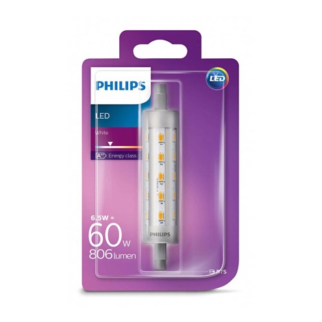 LED Żarówka Philips LINEAR  R7s/6,5W/230V 3000K 118 mm