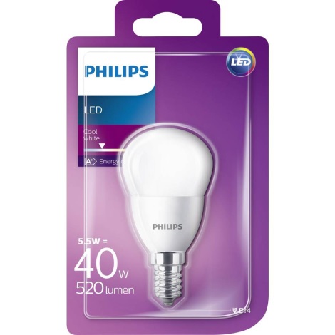 LED Żarówka Philips P45 E14/5,5W/230V 4000K