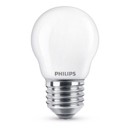 LED Żarówka Philips P45 E27/4,3W/230V 2700K