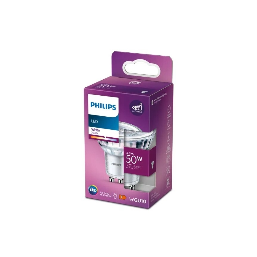 LED Żarówka Philips PAR16 GU10/4,6W/230V 3000K