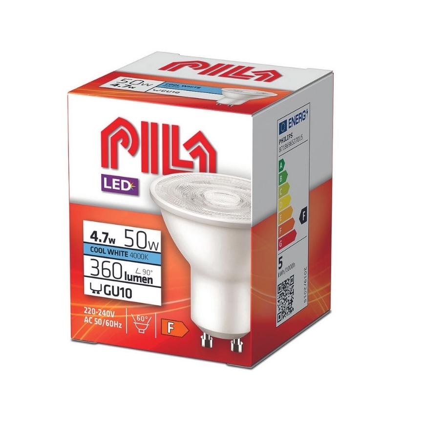 LED Żarówka Philips Pila PAR16 GU10/4,7W/230V 4000K