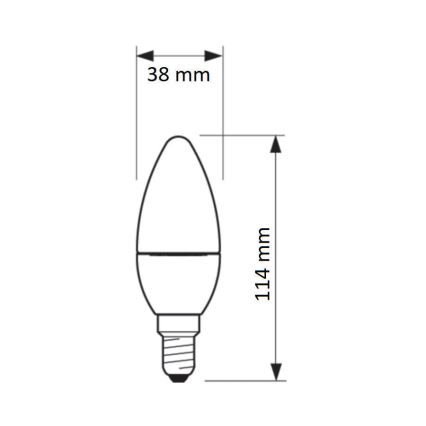 LED Żarówka Philips SCENE SWITCH B38 E14/5,5W/230V 2200K-2700K