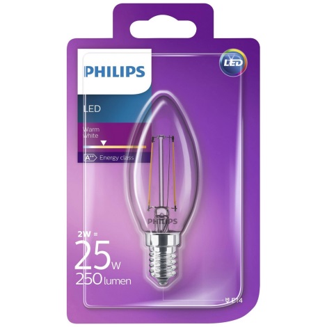 LED Żarówka Philips VINTAGE E14/2W/230V 2700K