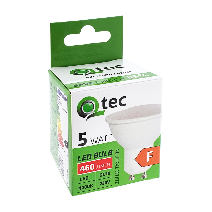 LED Żarówka Qtec GU10/5W/230V 4200K