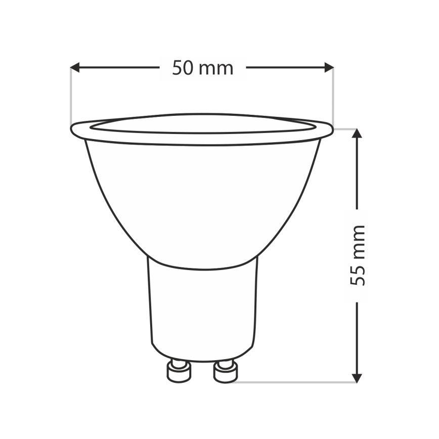 LED Żarówka Qtec GU10/8W/230V 2700K