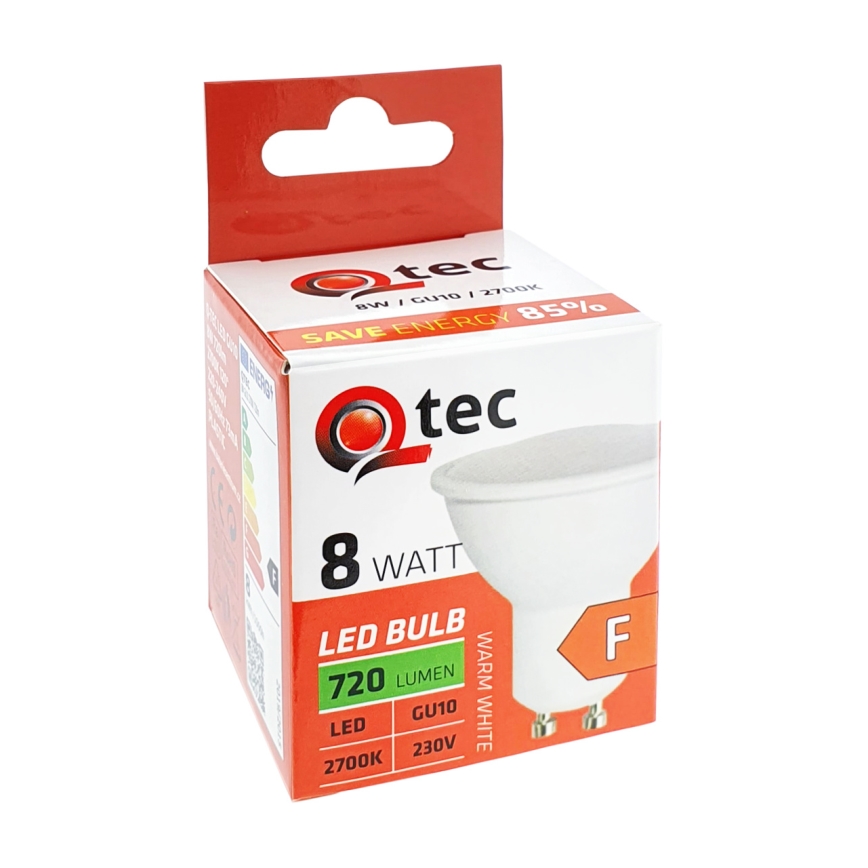 LED Żarówka Qtec GU10/8W/230V 2700K