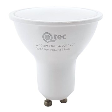 LED Żarówka Qtec GU10/8W/230V 4200K