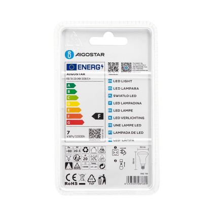 LED Żarówka R50 E14/7W/230V 3000K - Aigostar