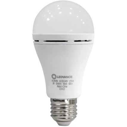 LED Żarówka RECHARGEABLE A60 E27/8W/230V 2700K - Ledvance