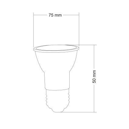 LED Żarówka reflektorowa E27/2,3W/230V 6400K