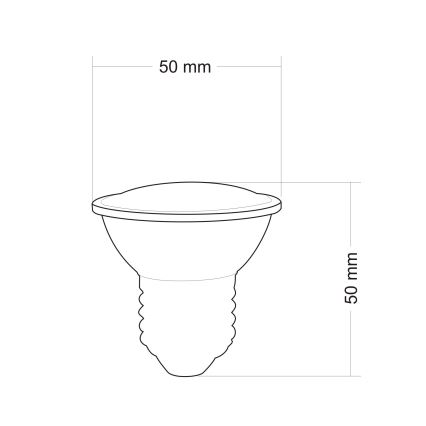LED Żarówka reflektorowa E27/2,4W/230V 6400K