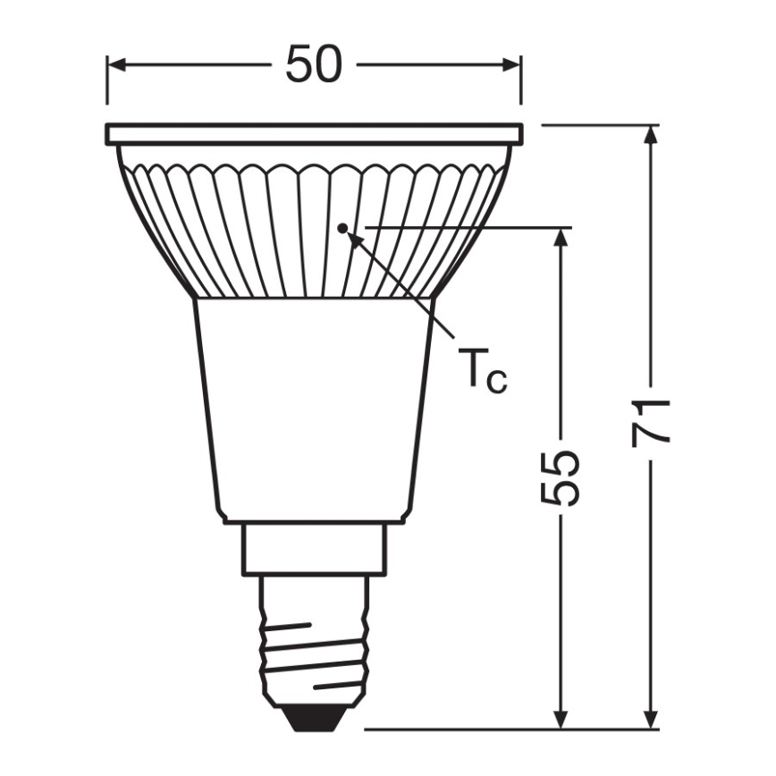 LED żarówka reflektorowa PAR16 E14/4,5W/230V 2700K 36° - Ledvance