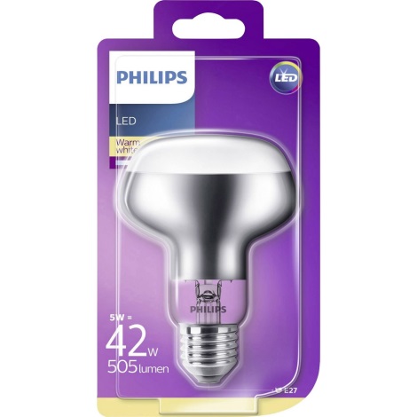 LED Żarówka reflektorowa Philips R80 E27/5W/230V