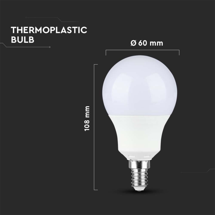 LED Żarówka SAMSUNG CHIP A60 E14/8,5W/230V 4000K