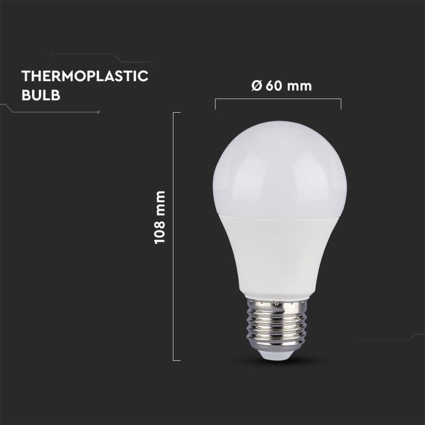 LED Żarówka SAMSUNG CHIP A60 E27/8,5W/230V 4000K