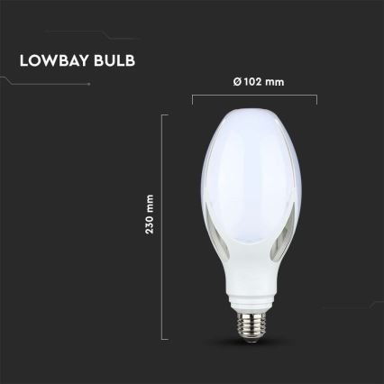 LED Żarówka SAMSUNG CHIP E27/36W/230V 6500K