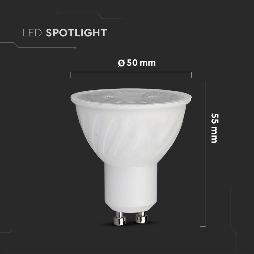 LED Żarówka SAMSUNG CHIP GU10/6W/230V 4000K