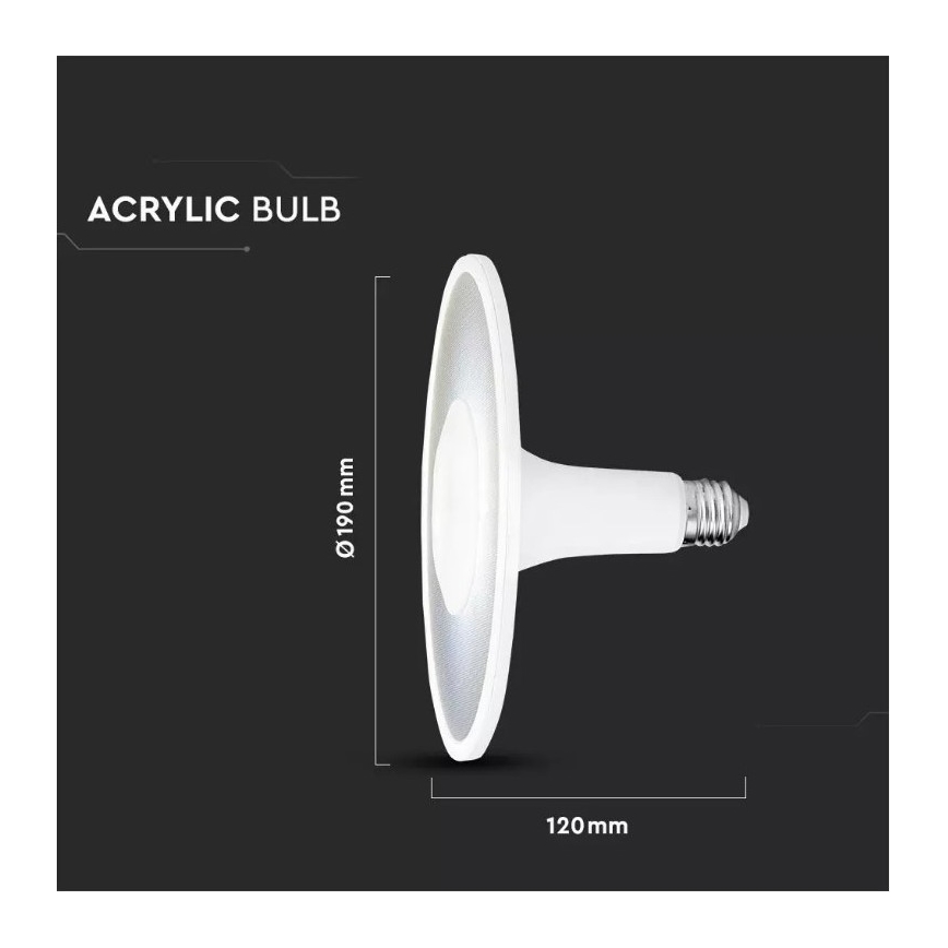 LED Żarówka SAMSUNG CHIP UFO E27/11W/230V 120° 3000K