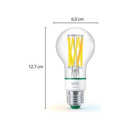 LED Żarówka ściemnialna A60 E27/4,3W/230V 2700-4000K CRI 90 Wi-Fi - WiZ