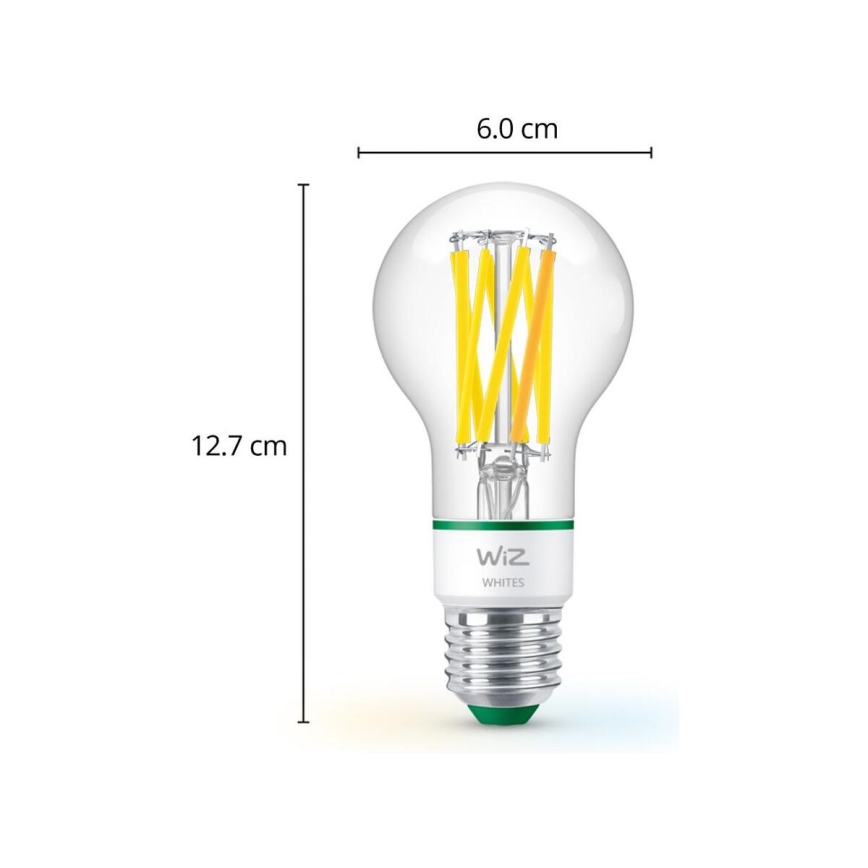 LED Żarówka ściemnialna A60 E27/4,3W/230V 2700-4000K CRI 90 Wi-Fi - WiZ