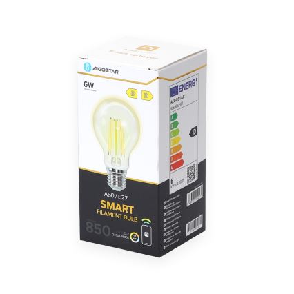 LED Żarówka ściemnialna A60 E27/6W/230V 2700-6500K Wi-Fi - Aigostar