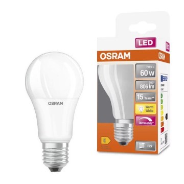 LED Żarówka ściemnialna A60 E27/7W/230V 2700K - Osram
