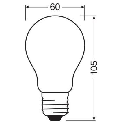 LED Żarówka ściemnialna A60 E27/7W/230V 2700K - Osram