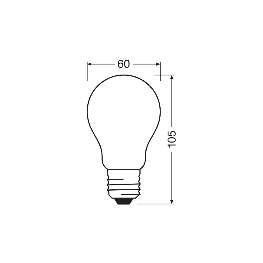 LED Żarówka ściemnialna A60 E27/7W/230V 2700K - Osram
