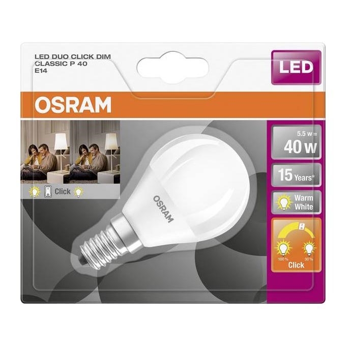 LED Żarówka ściemnialna DUO CLICK P40 E14/5,5W/230V 2700K - Osram