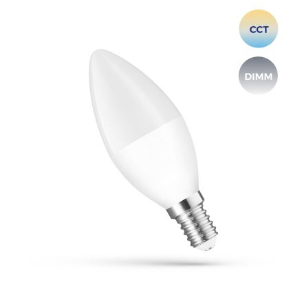 LED Żarówka ściemnialna E14/5W/230V 2700-6500K Wi-Fi Tuya