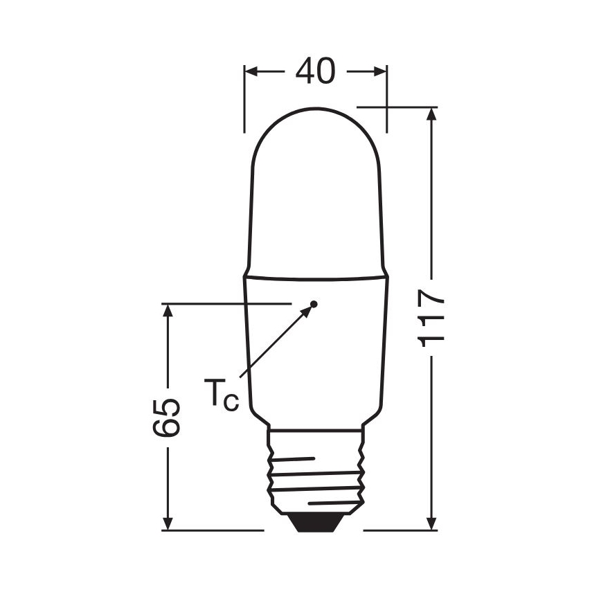 LED Żarówka ściemnialna E27/11W/230V 2700K CRI 90 - Osram