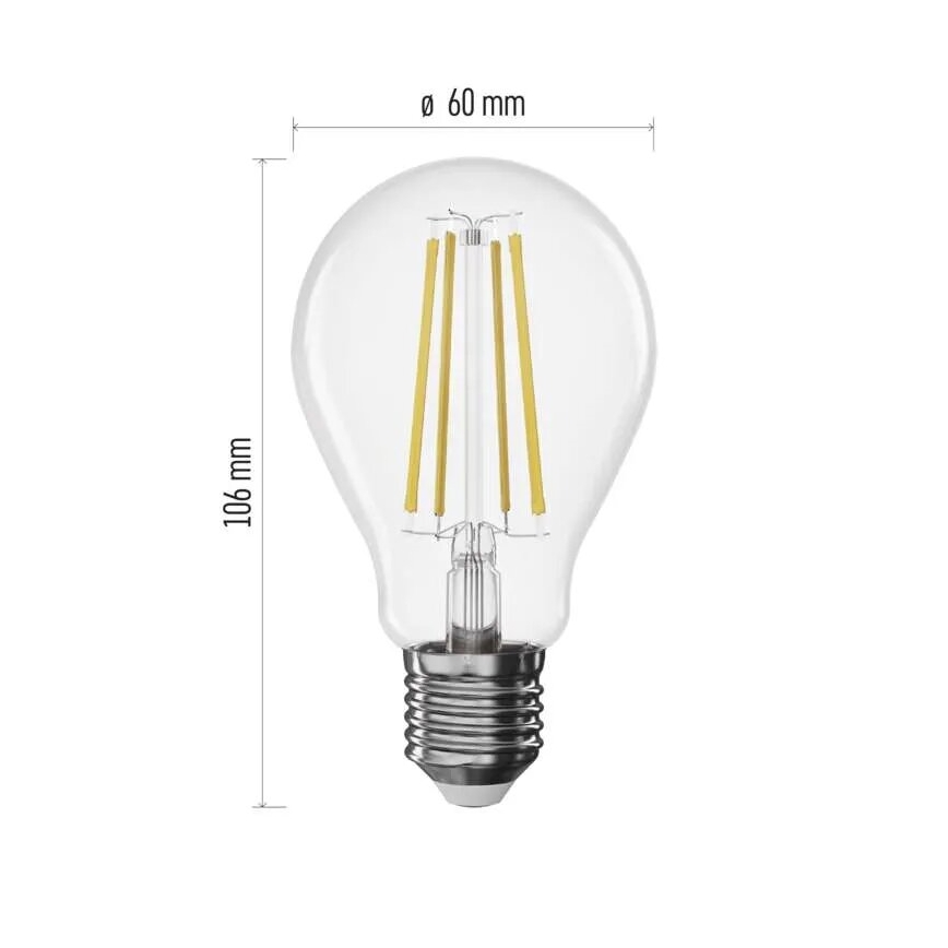 LED Żarówka ściemnialna FILAMENT A60 E27/7,5W/230V 4000K