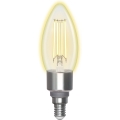 LED Żarówka ściemnialna FILAMENT C35 E14/4,5W/230V 2700-6500K Wi-Fi - Aigostar