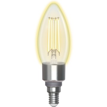LED Żarówka ściemnialna FILAMENT C35 E14/4,5W/230V 2700-6500K Wi-Fi - Aigostar