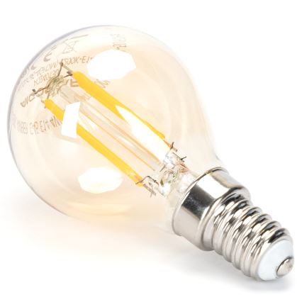 LED Żarówka ściemnialna FILAMENT G45 E14/4W/230V 2200K - Aigostar