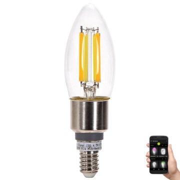 LED Żarówka ściemnialna FILAMENT MESH Smart C35 E14/4,5W/230V 2700-6500K - Aigostar