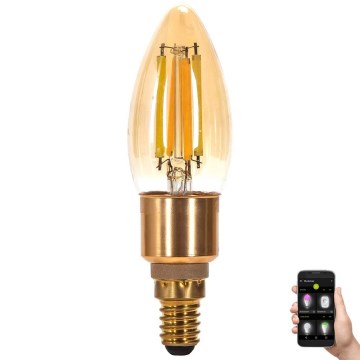 LED Żarówka ściemnialna FILAMENT MESH Smart C35 E14/4,5W/230V 2700-6500K - Aigostar