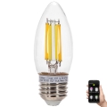 LED Żarówka ściemnialna FILAMENT MESH Smart C35 E27/4,5W/230V 2700-6500K - Aigostar