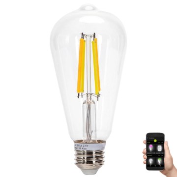 LED Żarówka ściemnialna FILAMENT MESH Smart ST64 E27/6W/230V 2700-6500K - Aigostar