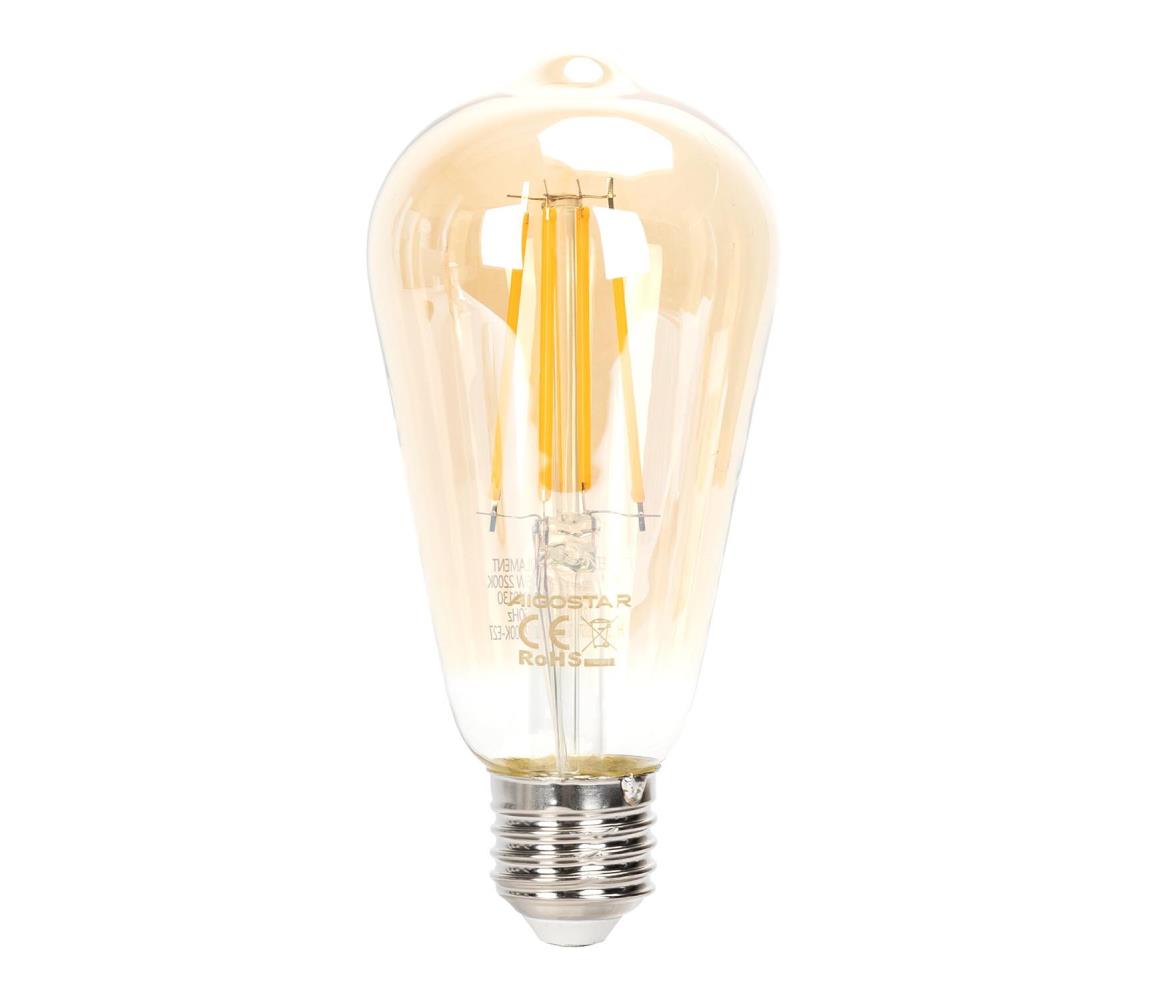 LED Żarówka ściemnialna FILAMENT ST64 E27/6W/230V 2200K -