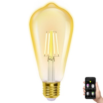 LED Żarówka ściemnialna FILAMENT ST64 E27/6W/230V 2700-6500K Wi-Fi - Aigostar