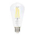 LED Żarówka ściemnialna FILAMENT ST64 E27/6W/230V 6500K - Aigostar