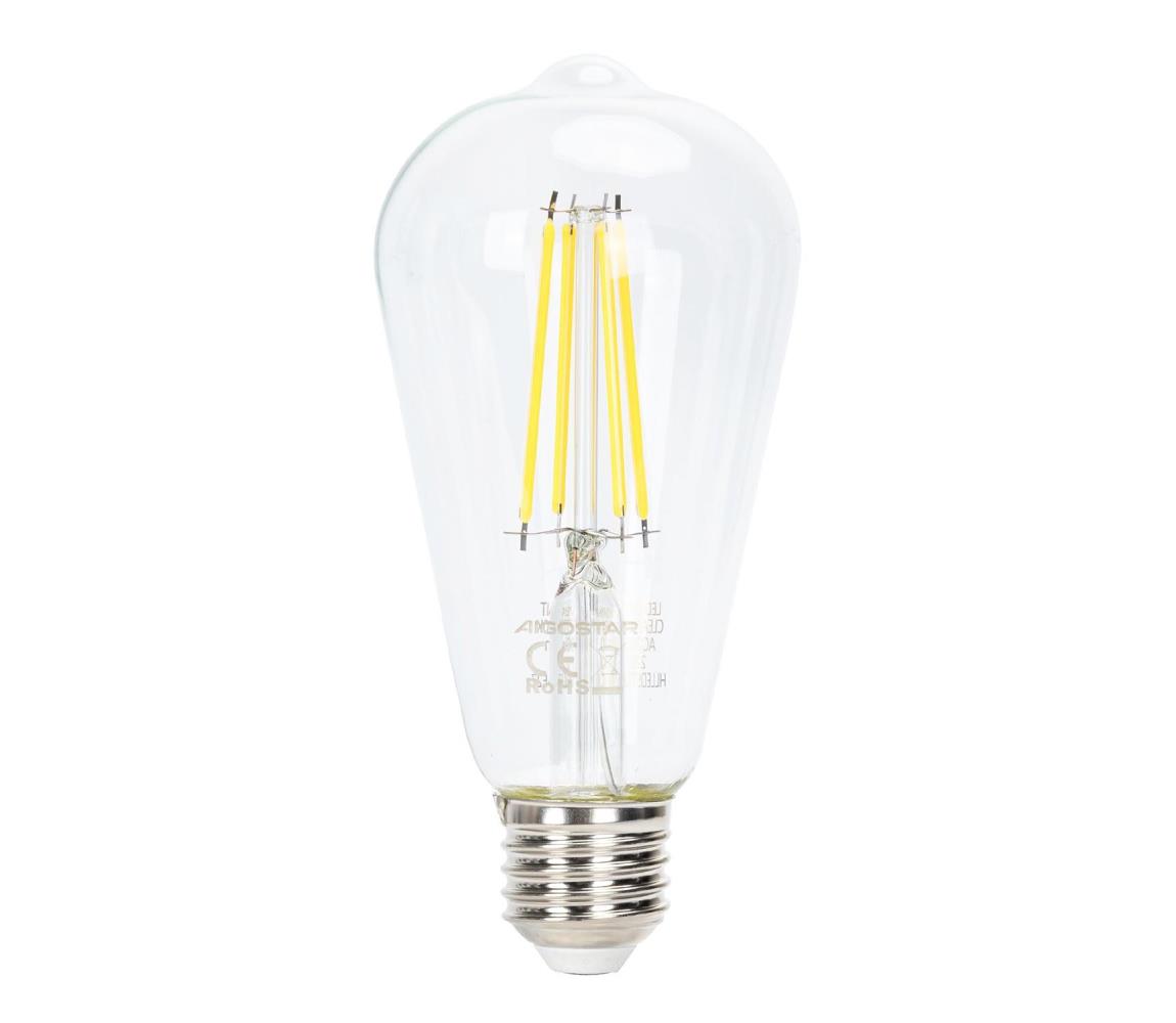LED Żarówka ściemnialna FILAMENT ST64 E27/6W/230V 6500K -