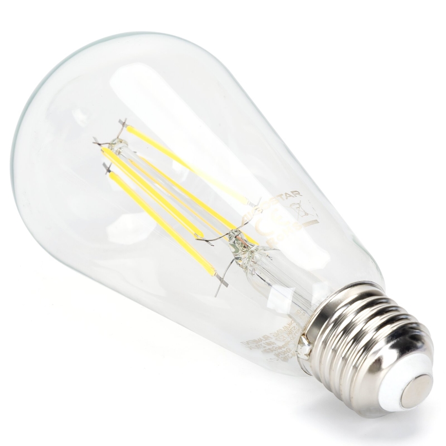 LED Żarówka ściemnialna FILAMENT ST64 E27/6W/230V 6500K - Aigostar