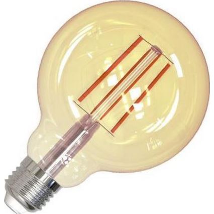 LED Żarówka ściemnialna FILAMENT VINTAGE G95 E27/12W/230V 2000K