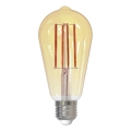 LED Żarówka ściemnialna FILAMENT VINTAGE ST64 E27/12W/230V 2000K
