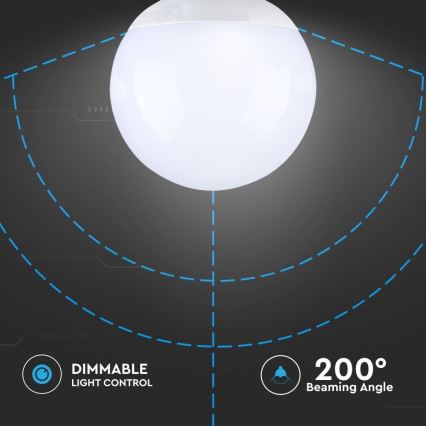 LED Żarówka ściemnialna G120 E27/13W/230V 6400K