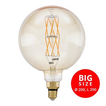 LED Żarówka ściemnialna G200 E27/8W/230V 2100K - Eglo 11687