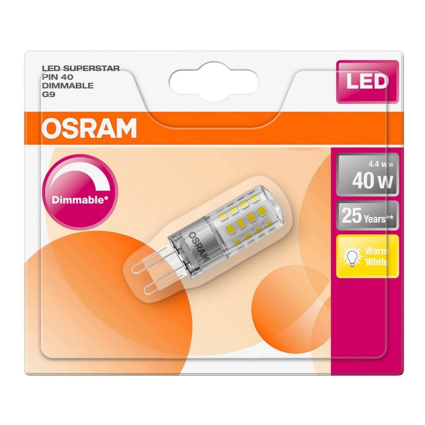 LED Żarówka ściemnialna G9/4,4W/230V 2700K - Osram