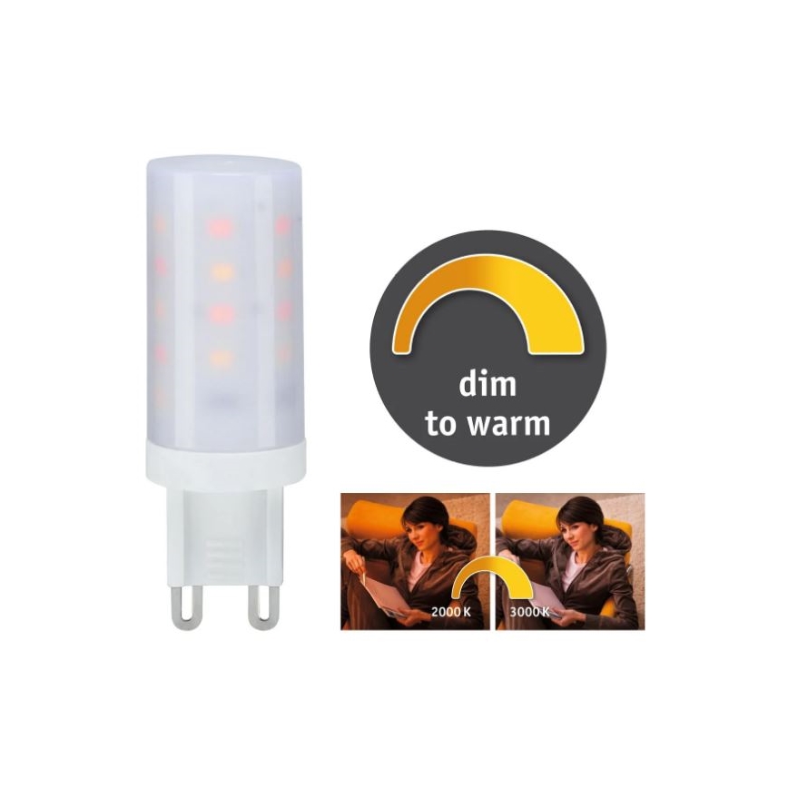 LED Żarówka ściemnialna G9/4W/230V 2000-3000K - Paulmann 28819